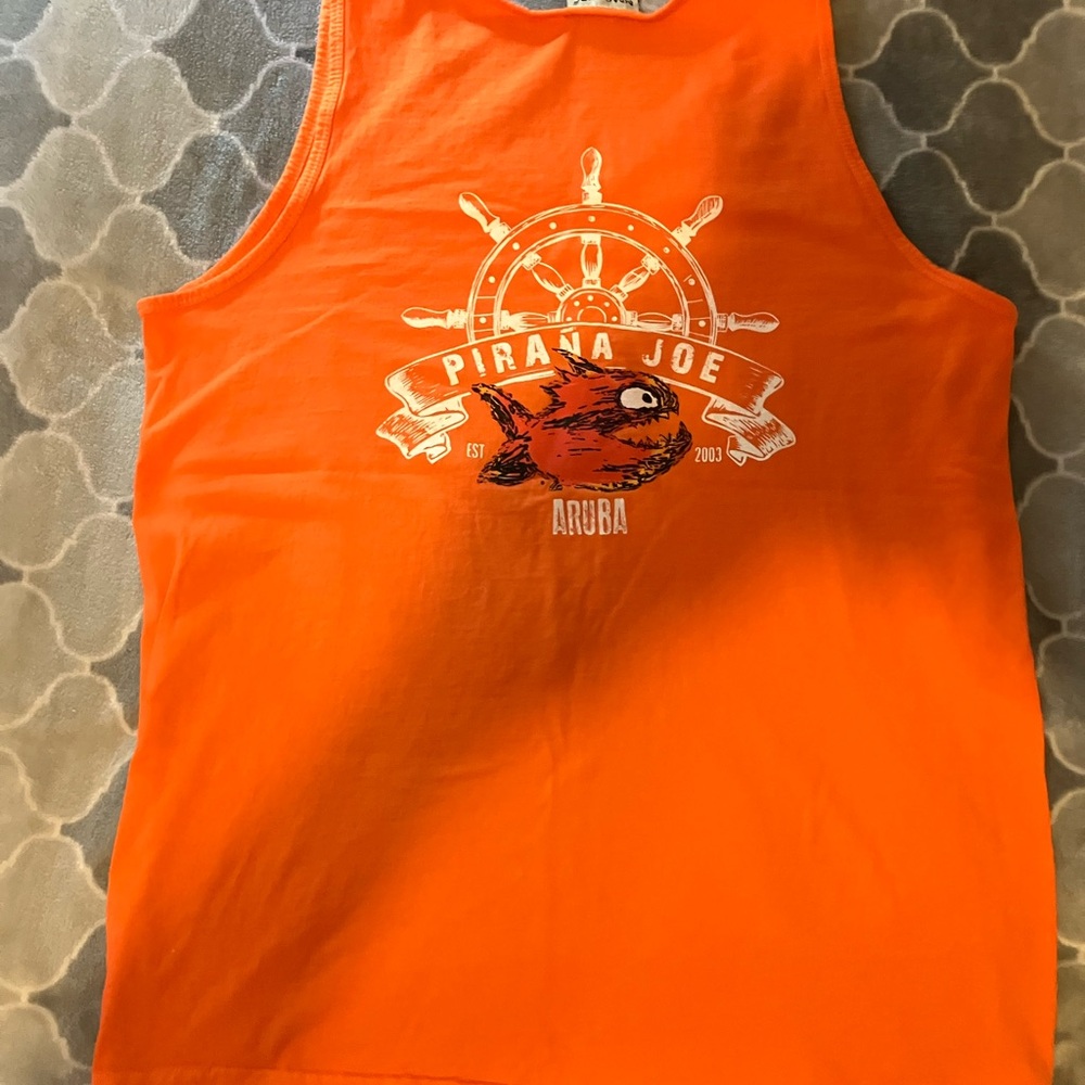 Piraña Joe Orange Tank Top